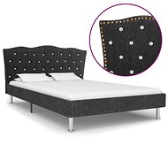 Bed frame dark gray textile 140x200 cm - Bed Frame