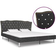 Bed frame dark gray textile 180x200 cm - Bed Frame