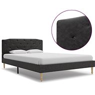 Bed frame black textile 120x200 cm - Bed Frame