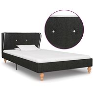 Bed frame dark gray jute 90x200 cm - Bed Frame