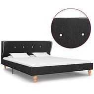 Bed frame dark gray jute 140x200 cm - Bed Frame