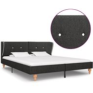 Bed frame dark gray jute 180x200 cm - Bed Frame