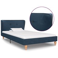 Bed frame blue textile 90x200 cm - Bed Frame