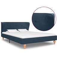 Bed frame blue textile 120x200 cm - Bed Frame