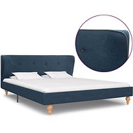Bed frame blue textile 140x200 cm - Bed Frame