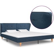 Bed frame blue textile 160x200 cm - Bed Frame