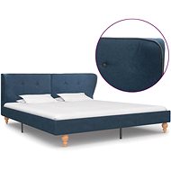 Bed frame blue textile 180x200 cm - Bed Frame