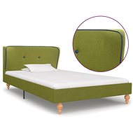 Bed frame green textile 90x200 cm - Bed Frame