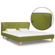 Bed frame green textile 140x200 cm - Bed Frame