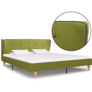 Bed frame green textile 160x200 cm - Bed Frame