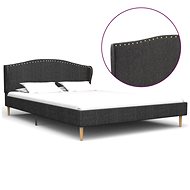 Bed frame dark gray textile 200x140 cm - Bed Frame