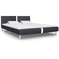 Bed frame black faux leather 180x200 cm - Bed Frame