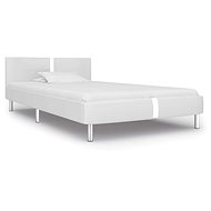 Bed frame white faux leather 90x200 cm - Bed Frame