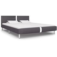 Bed frame gray faux leather 180x200 cm - Bed Frame