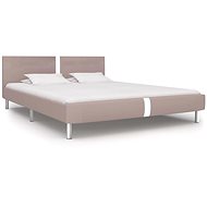 Cappuccino bed frame faux leather 160x200 cm - Bed Frame