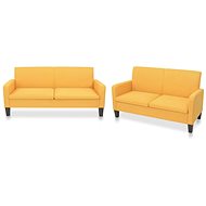 2-piece sofa textile yellow - Sofa
