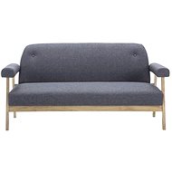 3-seater seat textile upholstery dark gray - Couch