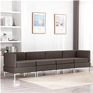 4-piece Sofa, Textile, Taupe - Sofa