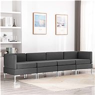 4-piece Sofa, Textile, Dark Grey - Sofa