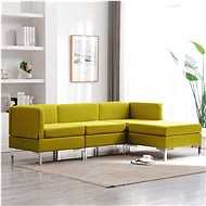 4-piece Sofa, Textile, Yellow - Sofa