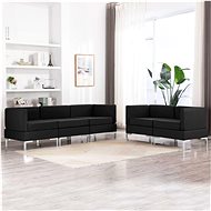 5-piece sofa textile black - Sofa