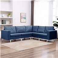 5-piece sofa textile blue - Sofa