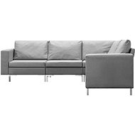5-piece sofa textile light gray - Sofa