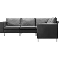 5-piece sofa textile dark gray - Sofa