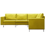 5-piece Sofa, Textile, Yellow - Sofa
