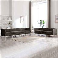 7-piece sofa textile taupe - Sofa