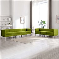 7-piece sofa textile green - Sofa