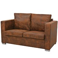 Double sofa 137 x 73 x 82 cm artificial suede - Couch