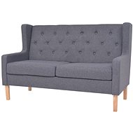 Double seat textile upholstery gray - Couch