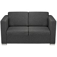 Two-seater textile seat dark gray - Couch