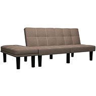 Pohovka 2místná pohovka hnědá textil - Pohovka