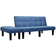 Pohovka 2místná pohovka modrá textil - Pohovka