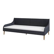 Sofa frame with textile upholstery dark gray - Bed