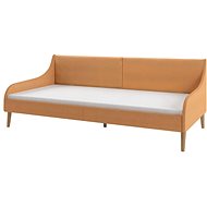 Sofa frame with textile upholstery orange - Bed