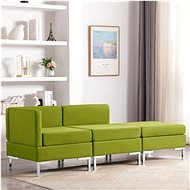 3-piece Sofa Textile Green - Sofa