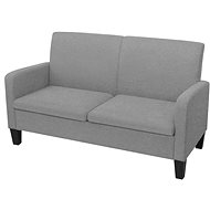 Two-seater, 135x65x76 cm, light gray - Couch