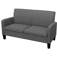 2-seater sofa 135 x 65 x 76 cm dark gray - Couch
