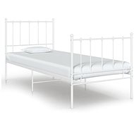 Shumee white metal 90×200 cm, 324947 - Bed