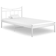 Shumee bílý kov 100×200 cm, 324796 - Postel