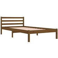 SHUMEE válenda 100 × 200 cm, masivní borové dřevo, medově hnědá, 810423 - Postel