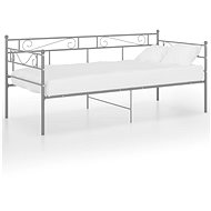 Shumee šedý kovový 90×200 cm, 324769 - Postel