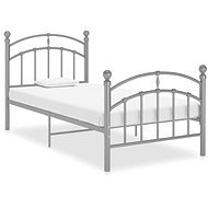 Shumee šedý kov 100×200 cm, 324972 - Rám postele
