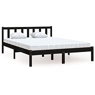 Shumee černý masivní borovice 135×190 cm UK Double, 810061 - Rám postele