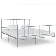 Shumee šedý kov 140×200 cm, 324957 - Rám postele
