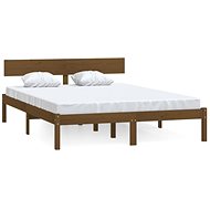 Shumee medově hnědý masivní borovice 135x190 cm UK Double, 810125 - Rám postele