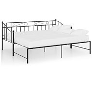 Shumee Rám vysouvací postele/pohovky černý kovový 90×200 cm, 324776 - Bed